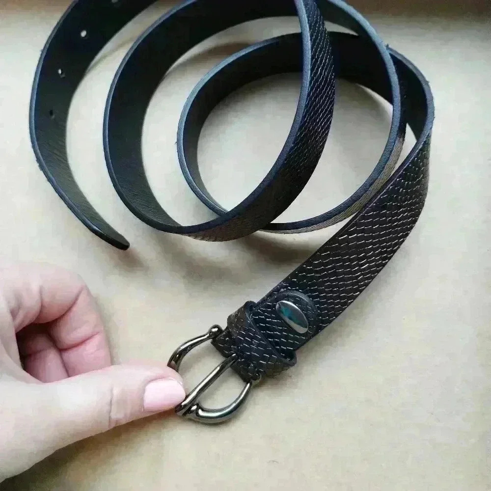 NWT Peserico exotic leather belt women sz 95 with dust bag - Picture 2 of 7